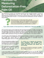 Methods for Measuring Deforestation-Free Palm Oil